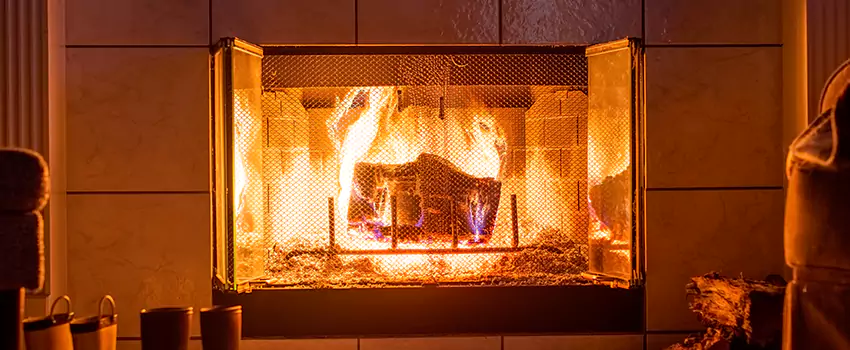 Mendota Hearth Landscape Fireplace Installation in Burnsville, Minnesota