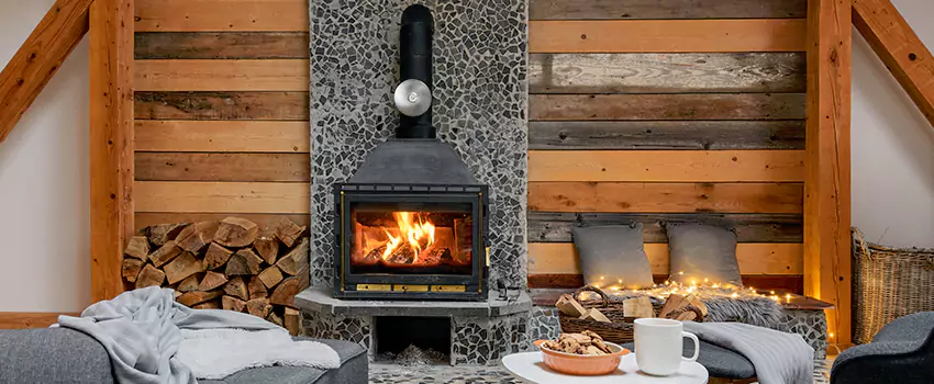 Thelin Hearth Products Direct Vent Gas Stove Fireplace Inspection in Burnsville, Minnesota